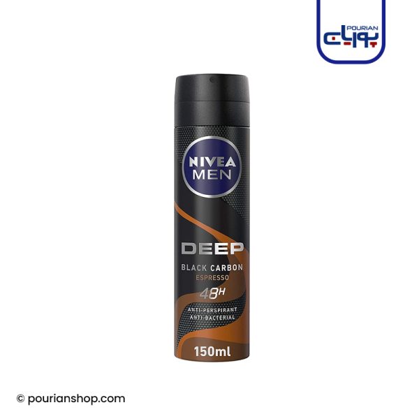 اسپری ضد تعریق مردانه نیوا دیپ اسپرسو ۱۵۰میل _ NIVEA Deep Espresso