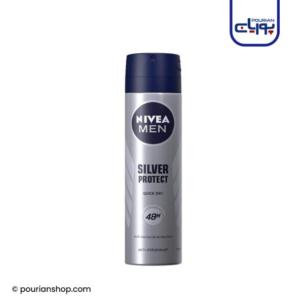 اسپری مردانه نیوا مدل SILVER PROTECT حجم ۱۵۰ میلی لیتر