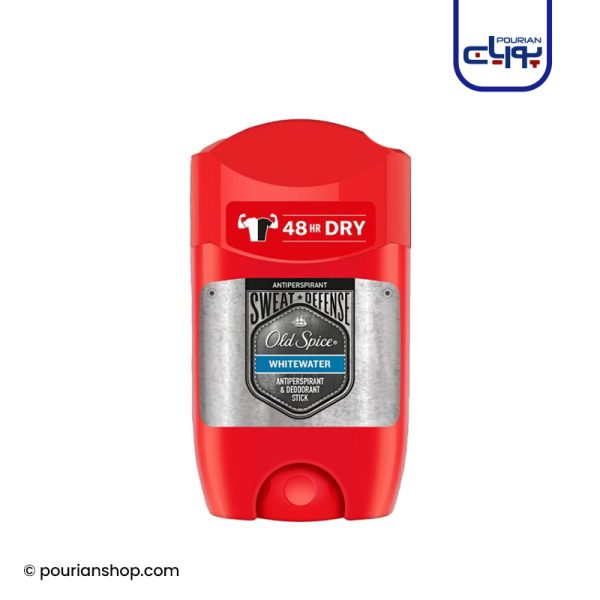 مام استیک ضد تعریق Old Spice سری White Water مدل Sweat Defense حجم ۵۰ میل