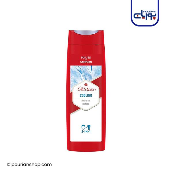 شامپو سر و بدن OLD SPICE مدل COOLING در حجم ۴۰۰میلی لیتر