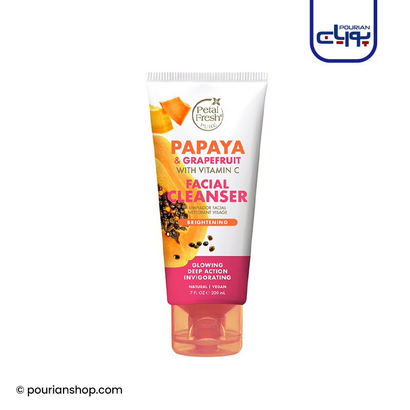 ژل شستشو پاپایا و گریپ فروت پتال فرش