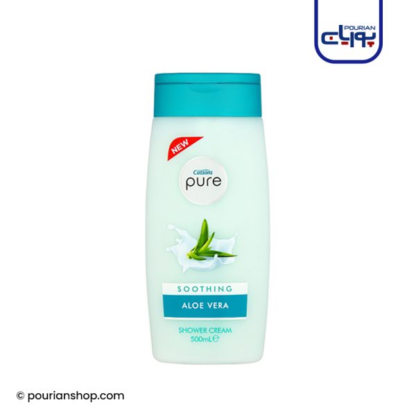 شامپو بدن ( ژل دوش) Cussons Pure Soothing Shower Cream Aloe Vera 500ml