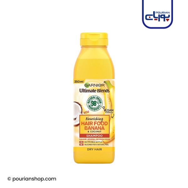 شامپو مو گارنیه مدل Fructis Nourishing Banana Hair food حجم ۳۵۰ میلی لیتر