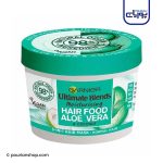 ماسک موی هیرفود آلوئه ورا گارنیر اصل | تغذیه کننده و نرم کننده موی معمولی ۳۹۰ میل _ Garnier Ultimate Blends Hair Food Aloe Vera