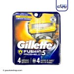 تیغ یدک ژیلت مدل Gillette Fusion Proshield power بسته ۴ عددی محصول آمریکا
