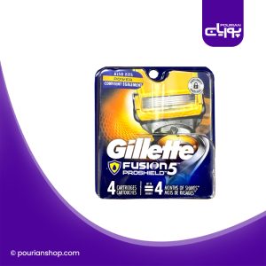 تیغ یدک ژیلت مدل Gillette Fusion Proshield power بسته ۴ عددی محصول آمریکا