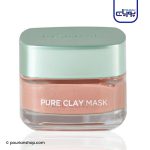 ماسک روشن کننده و لایه بردار لورال ۵۰میل _ LOreal Pure Clay Glow Mask