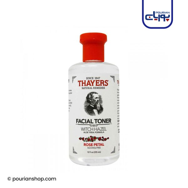 تونر تایرز رز و آلوئه ورا ۳۵۵ میل Thayers Witch Hazel Aloe Vera Formula Rose Petal