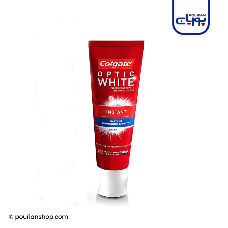 خمیردندان سفیدکننده کلگیت اپتیک وایت ۷۵میل _ Colgate Optic White Instant