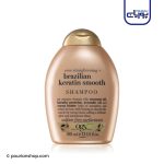 شامپو بدون سولفات برزیلیان کراتین اسموت 385 میل _ ogx brazilian keratin smooth shampoo