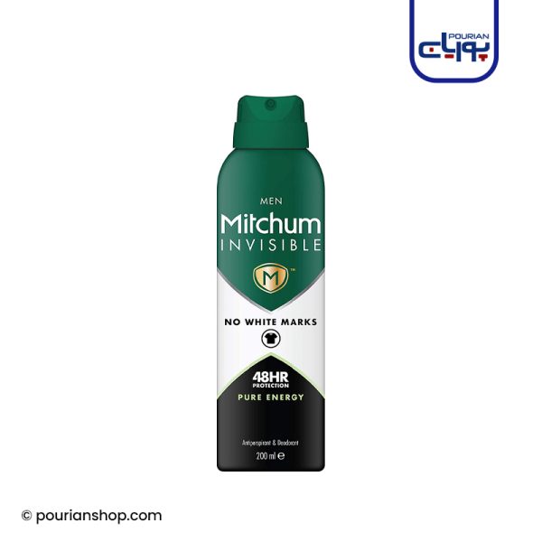 اسپری ضدتعریق آقایان میچام اینویزیبل ۲۰۰ میل _ Mitchum Invisible Pure Energy