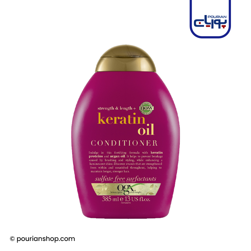 نرم کننده موی کراتین او جی ایکس 385 میل _ogx keratin oil