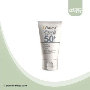 کرم ضد آفتاب ضد لک بی رنگ وایت ویت ویتالایر SPF50