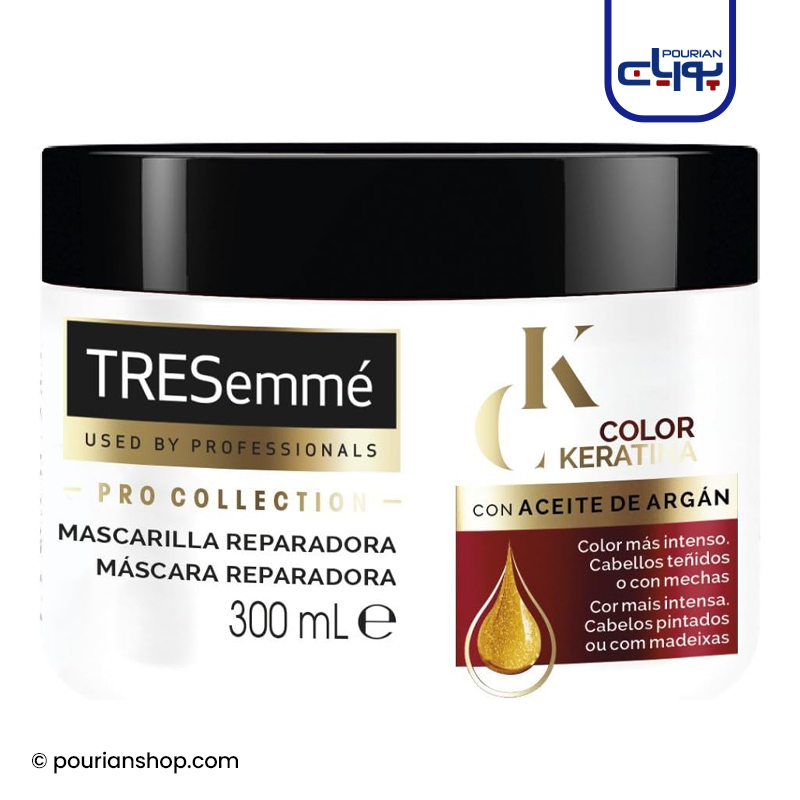 ماسک مو کالر کراتین مناسب موهای رنگ شده ترسمه – Tresemme Color Keratina