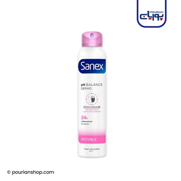 اسپری ضدتعریق سانکس Sanex Invisible حجم 250 میلی لیتر