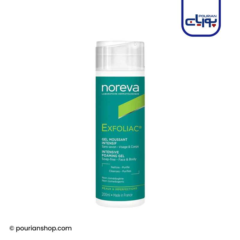 فوم ژل شستشوی اکسفولیاک نوروا _ Noreva Exfoliac Foaming Gel