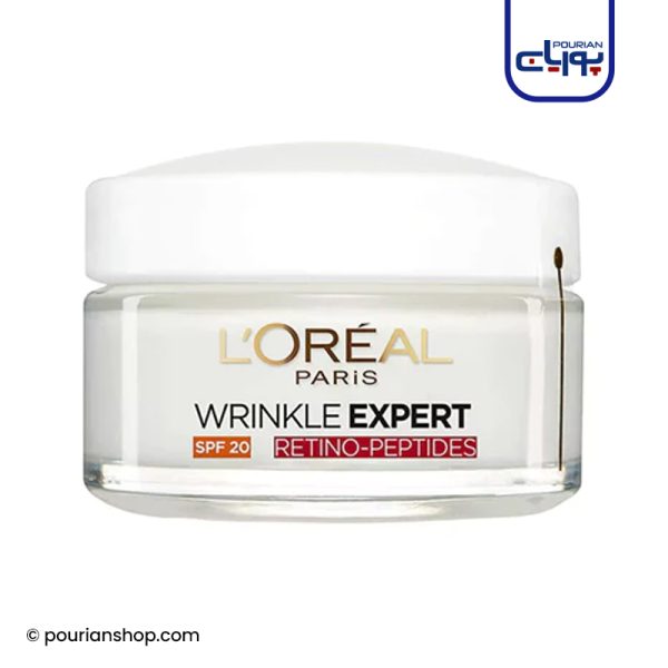 کرم ضد چروک +45 سال حاوی رتینو پپتاید SPF20 لورال