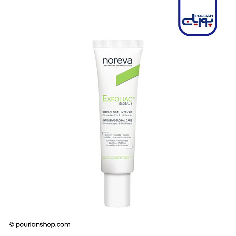 کرم ضد جوش اکسفولیاک گلوبال 6 نوروا _ Noreva Exfoliac Global