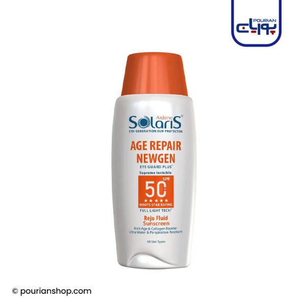 فلوئید ضد آفتاب ضد چروک بی رنگ SPF50 سولاریس آردن