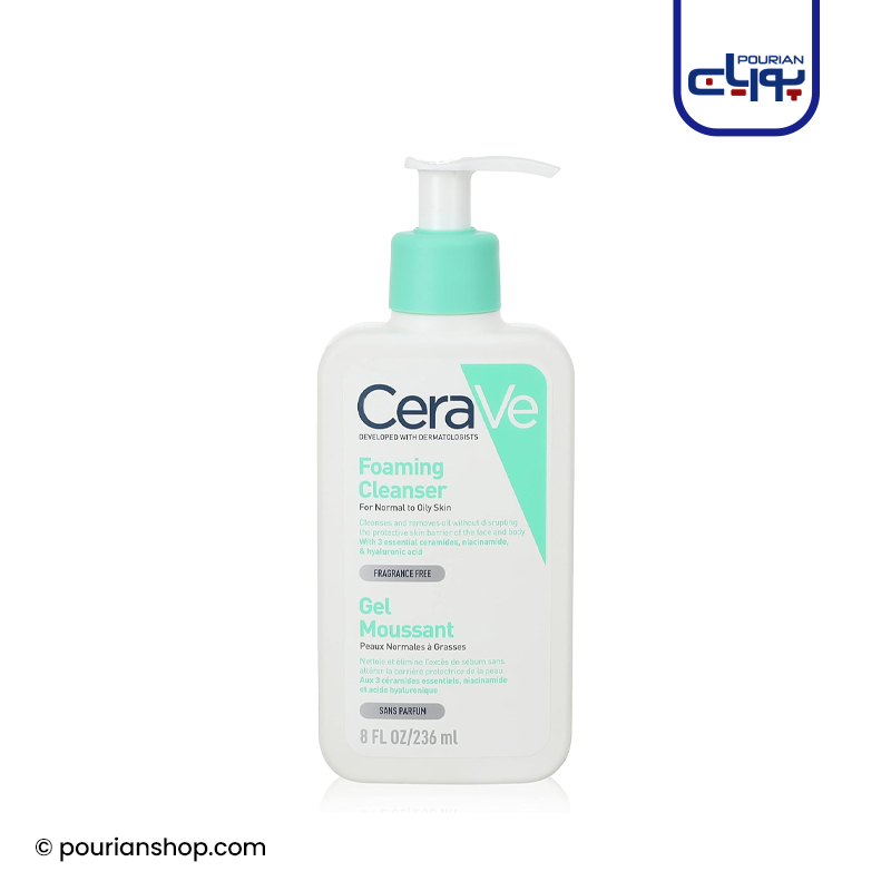 CERAVE FOAMING CLEANSER GEL FOR NORMAL TO OILY SKIN 236ML