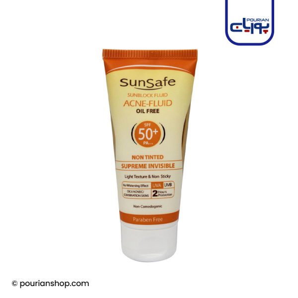 فلوئید ضد آفتاب فاقد چربی Spf50 سان سیف