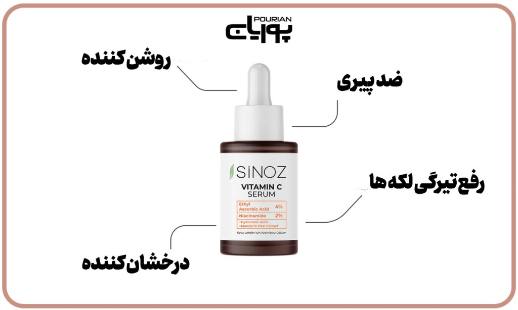 سرم روشن کننده ویتامین C سینوز