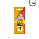 خودتراش 3 تیغ Sensitive بسته 6 عددی بیک