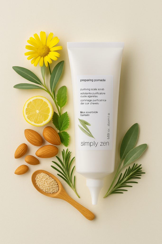 اسکراب کف سر سیمپلی زن