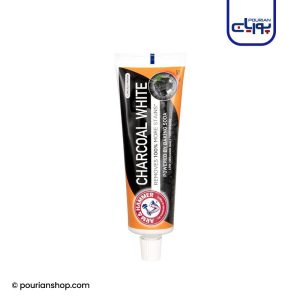 خمیردندان سفیدکننده زغالی Charcoal White Pro آرم اند همر